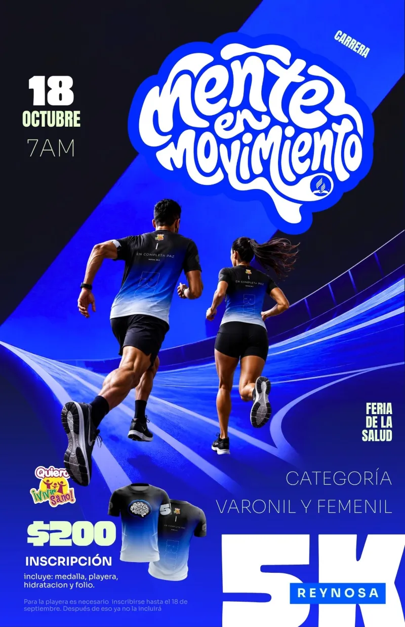 Póster oficial de Mente en Movimiento 5K